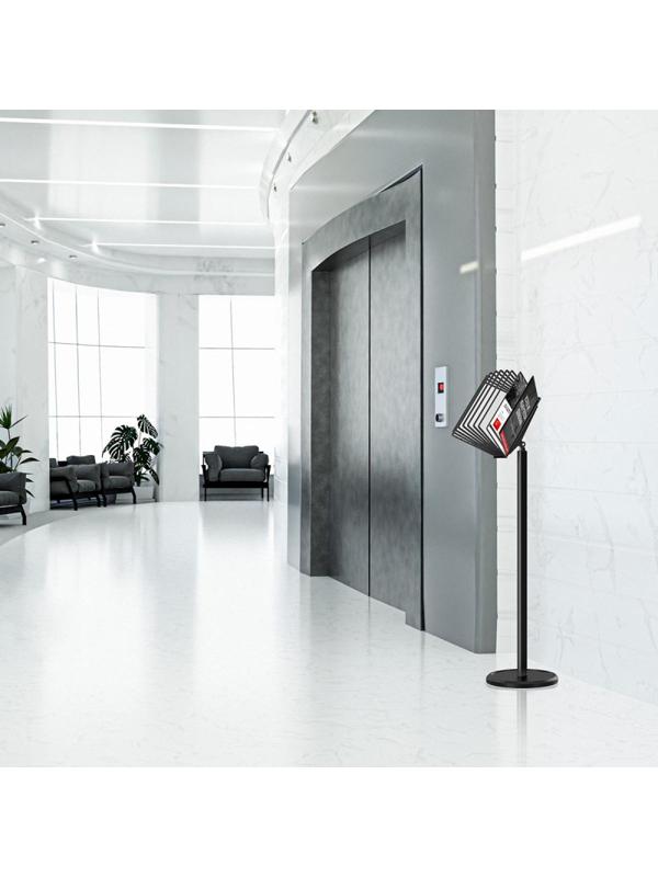 Демосистема напольная ProMega office А4,10 панел.,черн,регулир.угол наклона