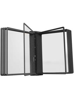 Демосистема настенная Promega office А4, 10панелей,черный с черными кантами