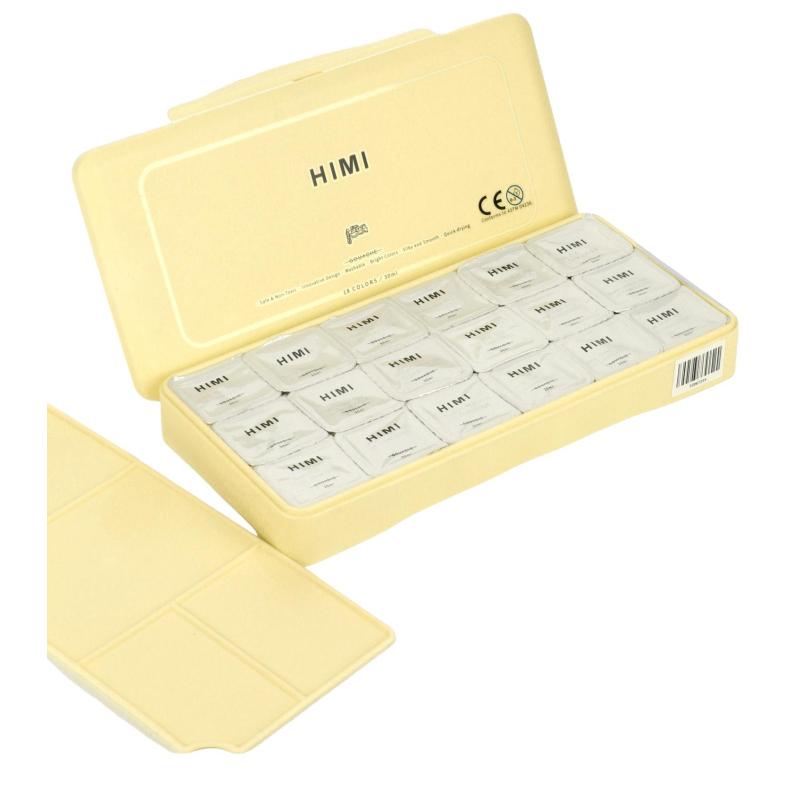Гуашь HIMI 18 цветов/наб желтый FC.TZ.HM.008/YELLOW