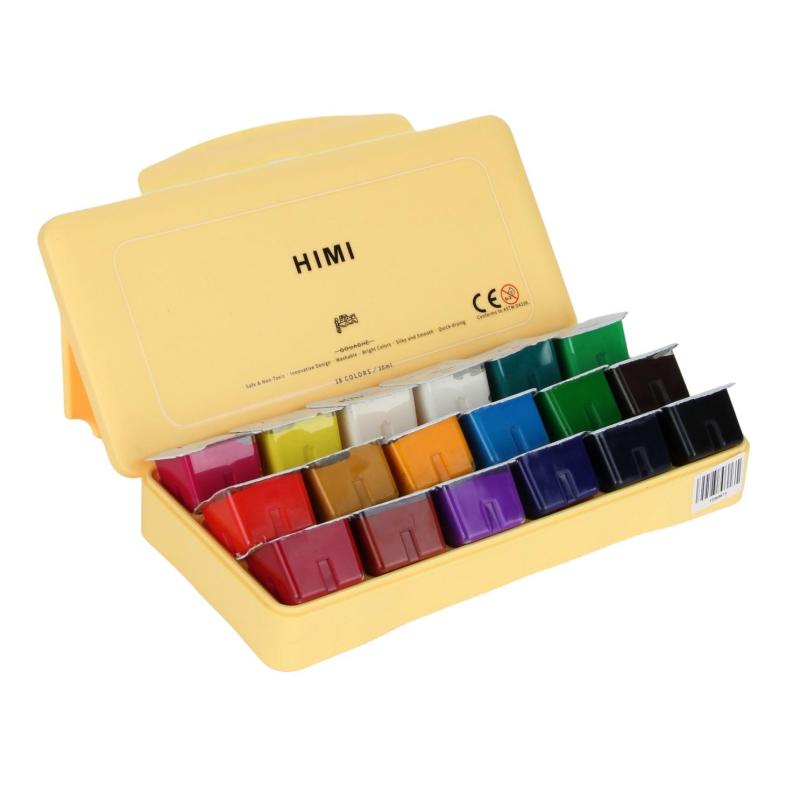 Гуашь HIMI 18 цветов/наб желтый FC.TZ.HM.008/YELLOW