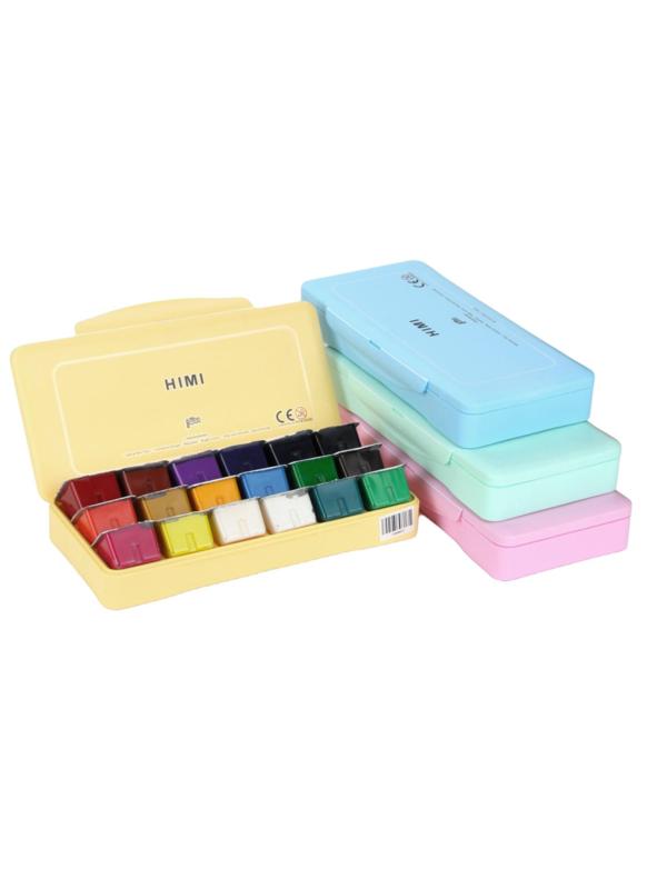 Гуашь HIMI 18 цветов/наб желтый FC.TZ.HM.008/YELLOW