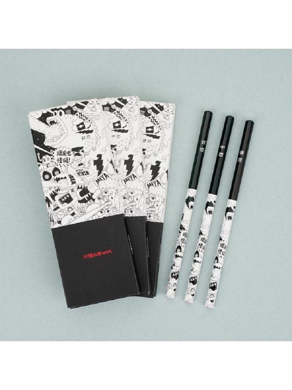 Набор карандашей угольный HIMI мягкие 8 шт FC.QB.TB.050