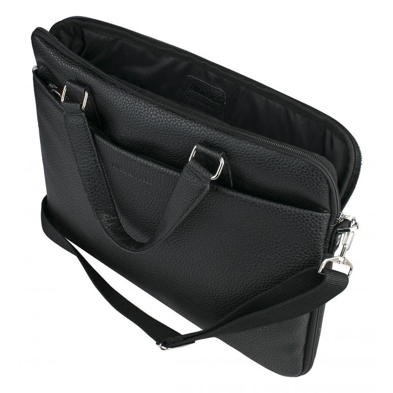 Сумка мужская Franchesco Mariscotti, кож.зам, черная, 2-643-тFM1