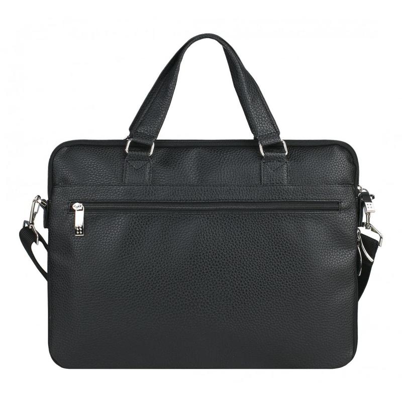 Сумка мужская Franchesco Mariscotti, кож.зам, черная, 2-643-тFM1