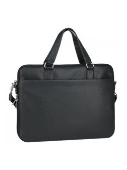 Сумка мужская Franchesco Mariscotti, кож.зам, черная, 2-643-тFM1