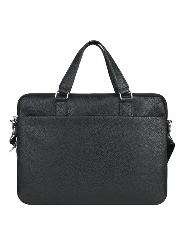 Сумка мужская Franchesco Mariscotti, кож.зам, черная, 2-643-тFM1