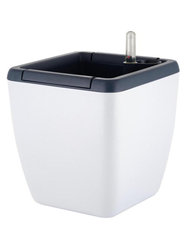 Горшок с автополивом Munchen 5л с вставкой 2,2л,квадрат,белосн, IG622411048