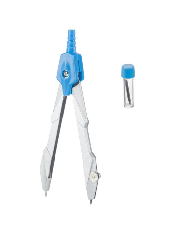 Готовальня Attache 2пр/наб,циркуль 122мм,синий,блистер,европодв