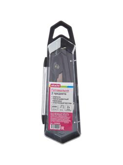 Готовальня Attache BF-BX4 2пр/наб,циркуль 122мм,зол+черн,пл.пенал,европодв