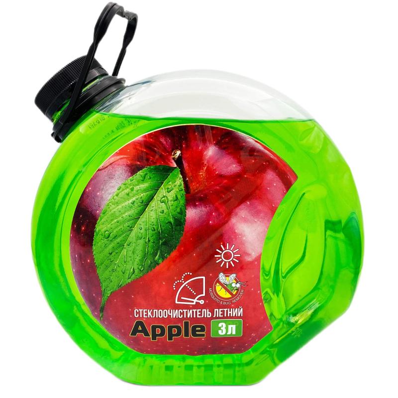 Жидкость стеклоомывающая летняя Tekom Красное Яблоко 3л канистра-шайба