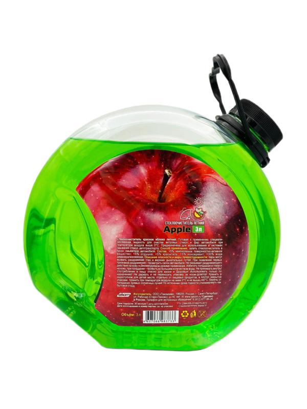 Жидкость стеклоомывающая летняя Tekom Красное Яблоко 3л канистра-шайба