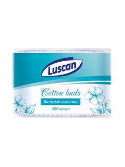 Палочки ватные Luscan п/э пакет 400шт/уп