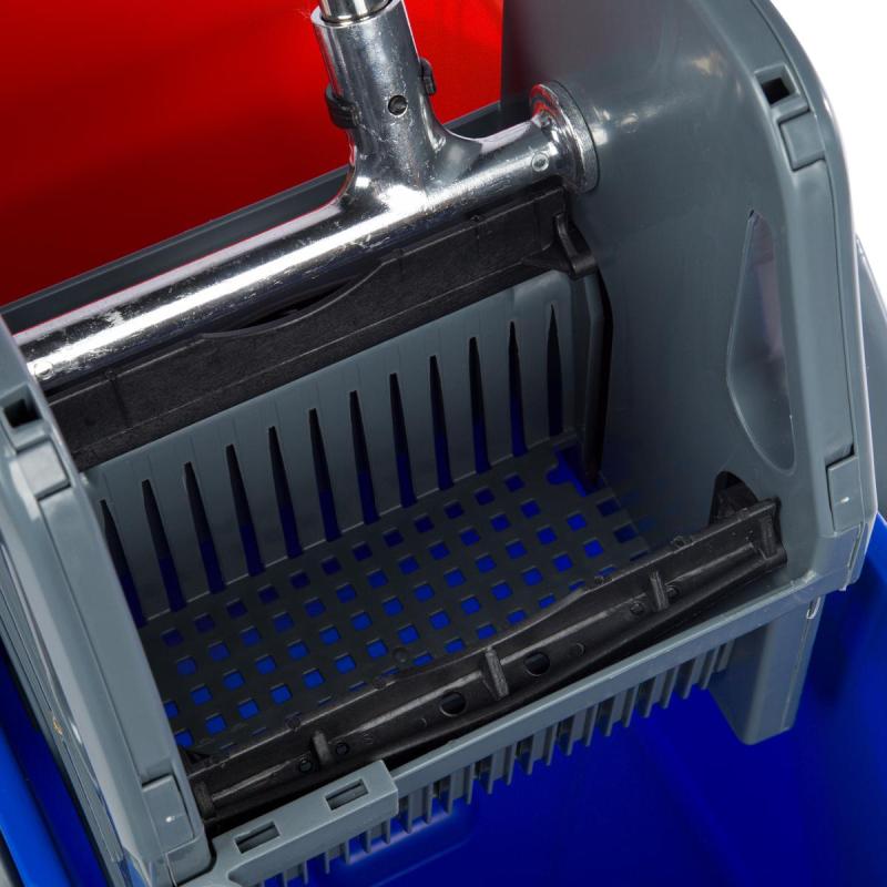 Тележка уборочная с отжимным прессом 100,2x50x81,5см 2х26л AF08092