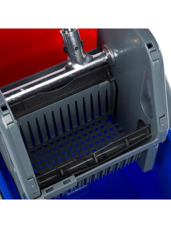 Тележка уборочная с отжимным прессом 100,2x50x81,5см 2х26л AF08092