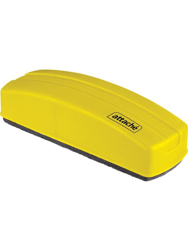 Губка-стиратель для магнитно-маркерных досок,Attache,магнитн,(55x160мм),жел