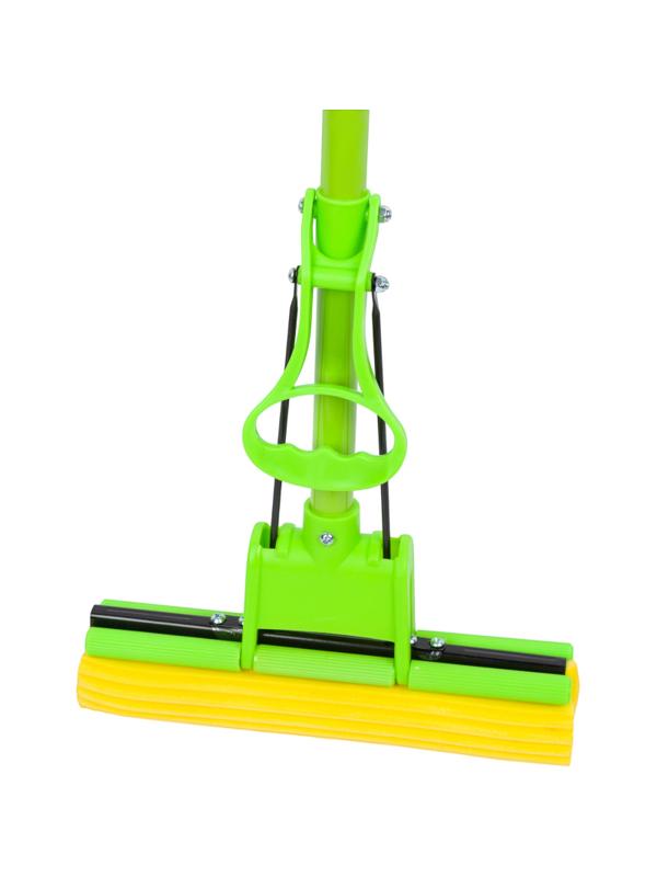 Швабра с отжимом насадка PVA 27см один ролик рукоятка 65-120см HD1910