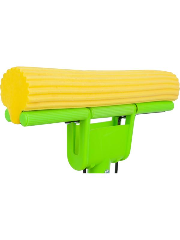 Швабра с отжимом насадка PVA 27см один ролик рукоятка 65-120см HD1910