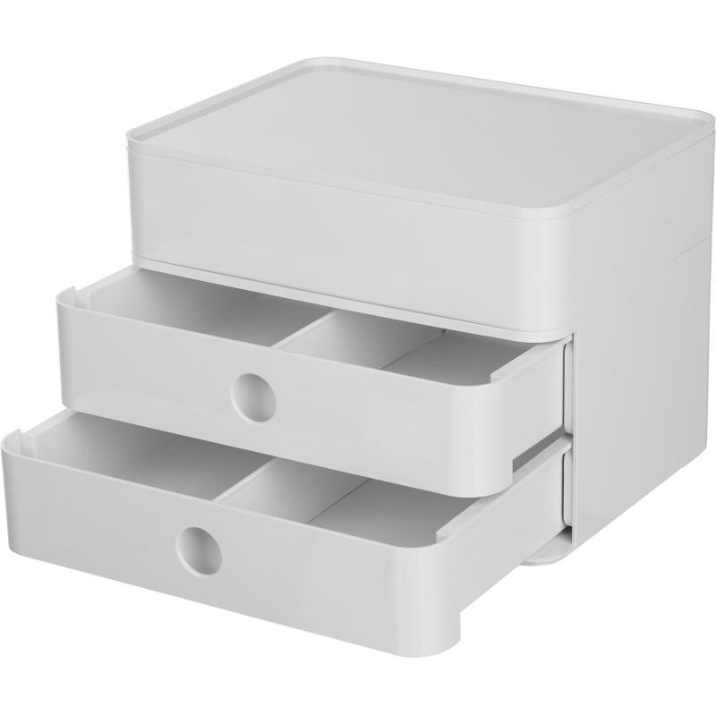 Бокс с выдвижными лотками HAN ALLISON 2 лотка,ячейка,крышк,белый HA1100/12