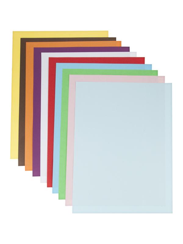 Бумага цветная №1School 100л, 10цв, тонированная в массе, пакет