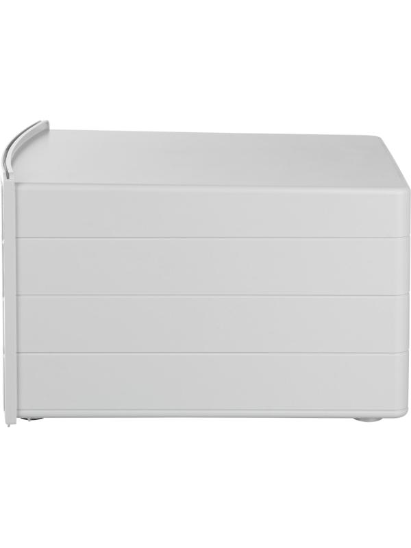 Бокс с выдвижными лотками HAN IMPULS 4 лотка с индексн.окн св-сер HA1012/11