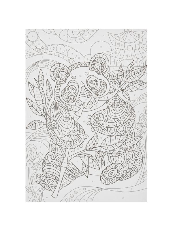 Картина по номерам для малышей Панда набор Ркн-014