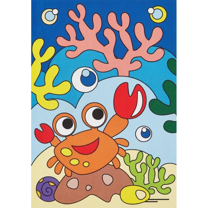 Картина по номерам для малышей Веселый крабик набор Ркн-008