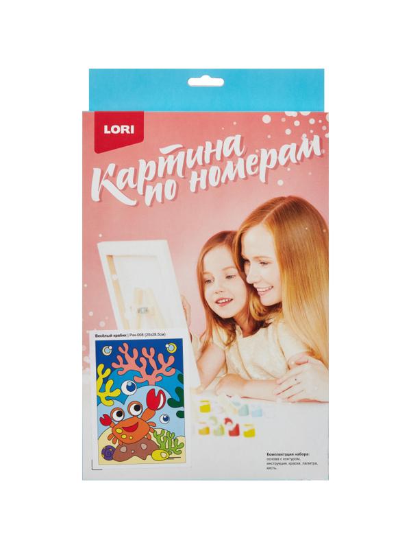 Картина по номерам для малышей Веселый крабик набор Ркн-008