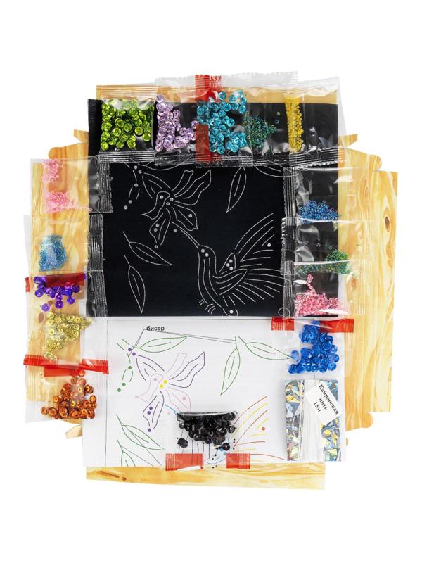 Набор для творчества Вышивка пайетками Колибри Вп-021