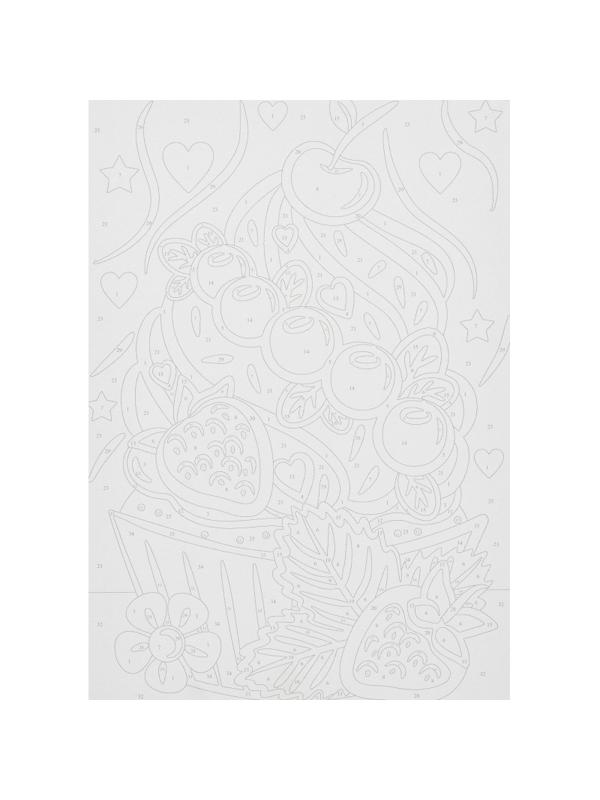 Картина по номерам для малышей Ягодный кексик набор Ркн-067