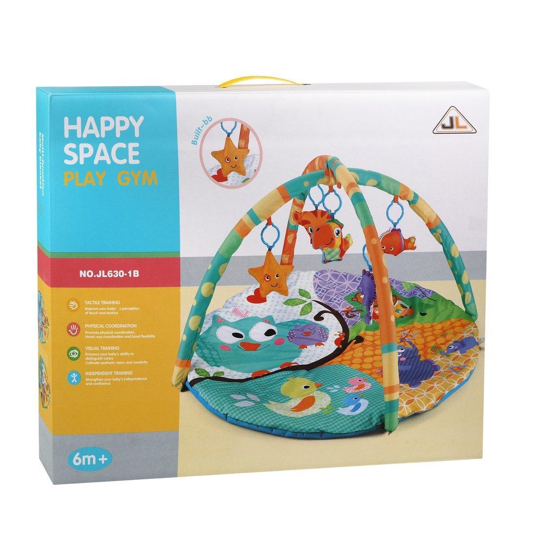 Коврик развивающий Полянка, дуги, 5 игрушек, кор.