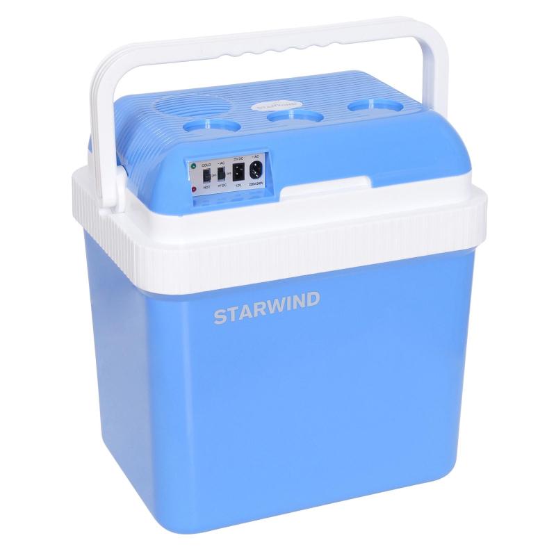Автохолодильник Starwind CB-112 24л 48Вт голубой/белый