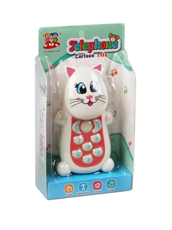 Телефончик эл. Мур-мяу, свет, звук, эл.пит. ААА*2 не вх.в компл.