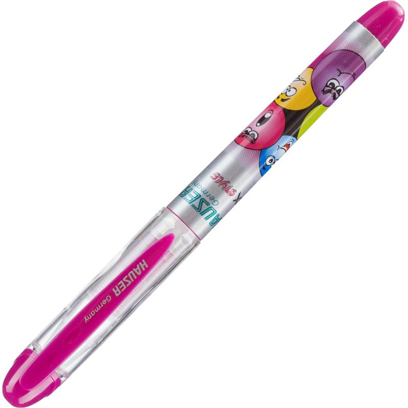 Ручка перьевая Hauser STYLE, пластик, розовая H6144-pink