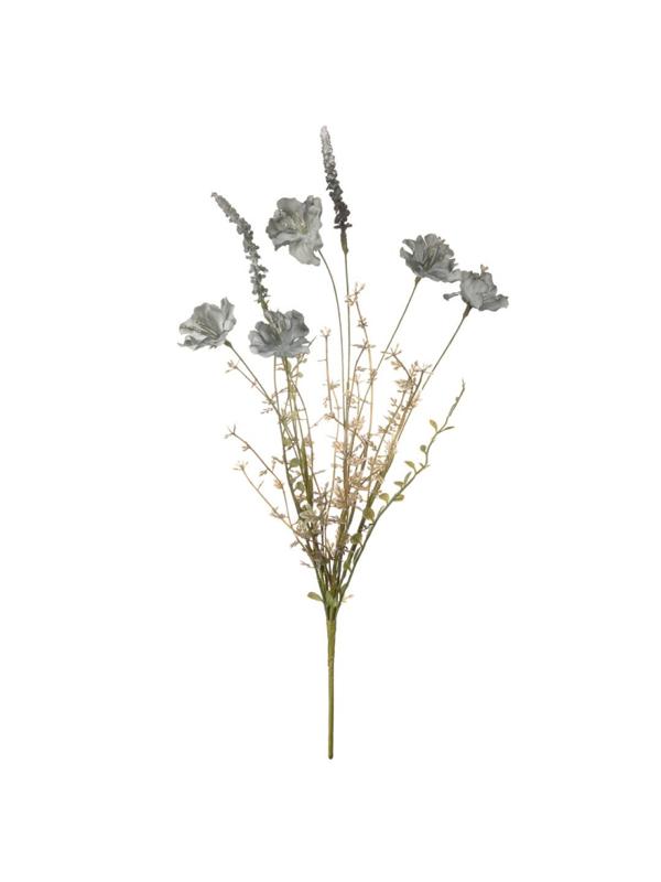 Цветок искусственный Ромашка ночная, В500, темно-голубой