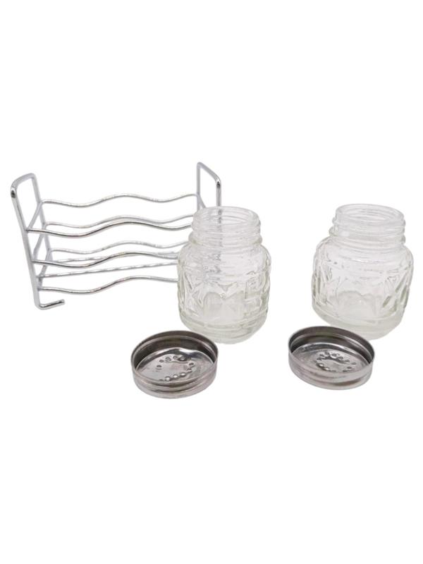 Набор для специй 2пр.(соль,перец) нерж, подст. ВОЛНА , кт107