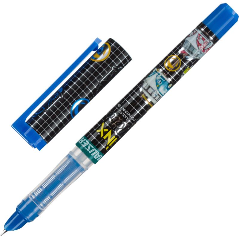 Ручка перьевая Hauser INX Retro, пластик, синяя H6111-blue