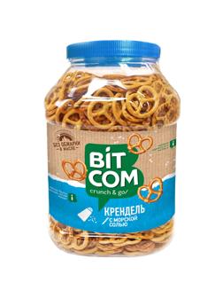 Сушки Крендель с морской солью Bitcom банка 450 г