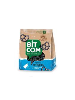 Сушки Крендель чёрный с морской солью Bitcom, 130г