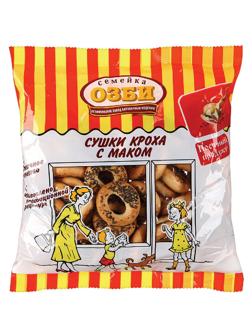 Сушки Кроха с маком  Семейка ОЗБИ  200г