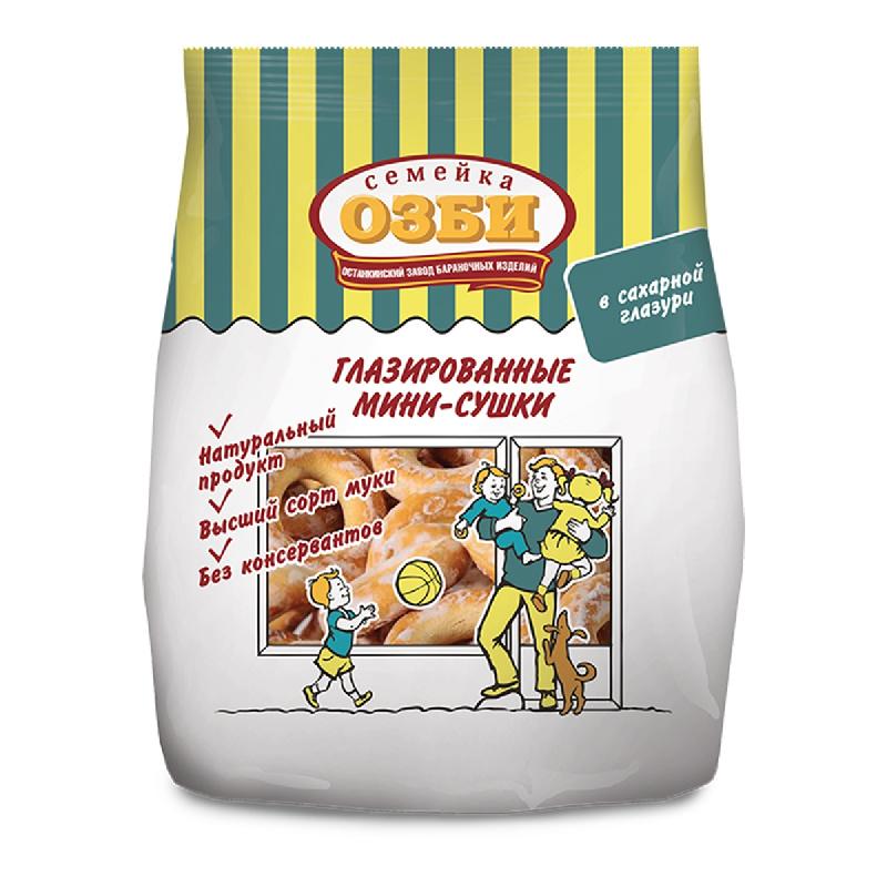 Сушки Мини-сушки глазированные  Семейка ОЗБИ  150 г 1046