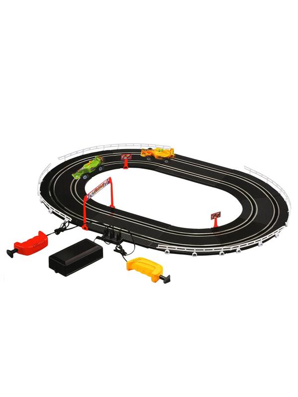 Игровой набор Автотрек, в комплекте: деталей 26шт, машина 2шт, элементы
питания LR14*4шт не входят, коробка