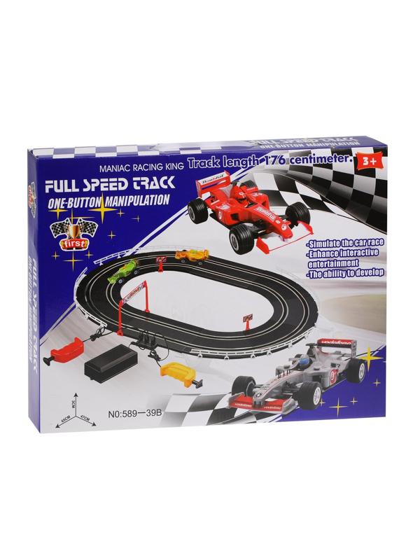 Игровой набор Автотрек, в комплекте: деталей 26шт, машина 2шт, элементы
питания LR14*4шт не входят, коробка