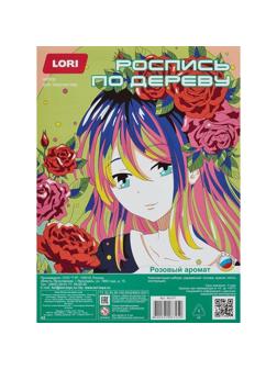 Набор для росписи по дереву Картина Аниме Розовый аромат Фр-011