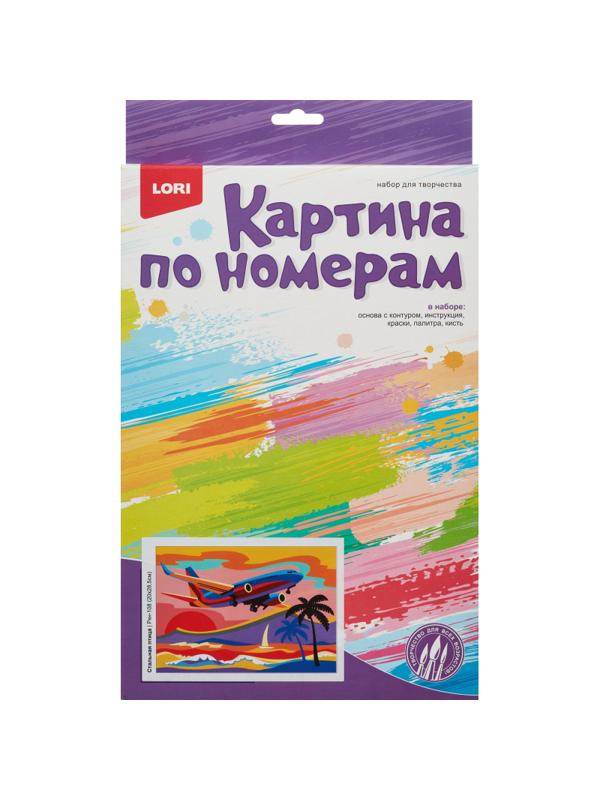 Картина по номерам для малышей ТРАНСПОРТ Стальная птица набор Ркн-108