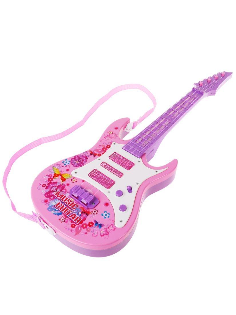 Музыкальный инструмент Гитара, 53 см, 4 струны, свет, звук, эл. пит. АА*3, не
вх. в комплект