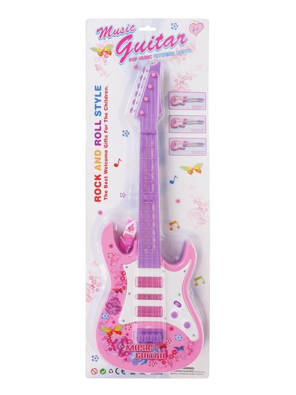 Музыкальный инструмент Гитара, 53 см, 4 струны, свет, звук, эл. пит. АА*3, не
вх. в комплект