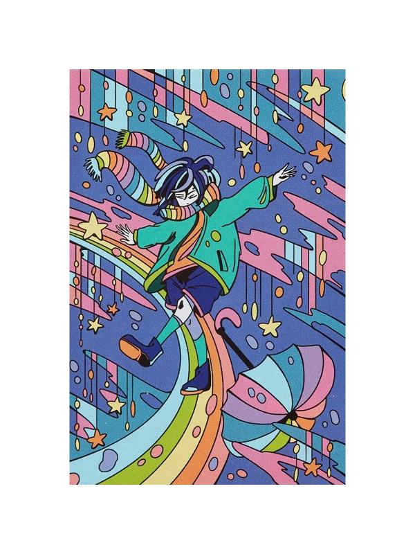 Картина по номерам для малышей АНИМЕ Звездные фантазии набор Ркн-120