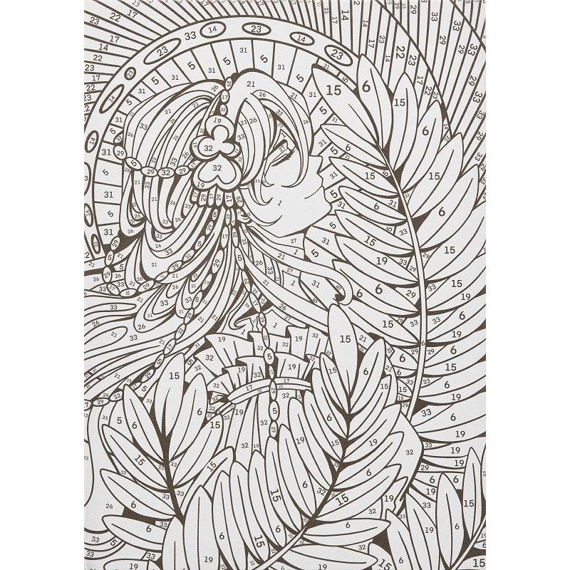 Картина по номерам для малышей АНИМЕ Природа души набор Ркн-117