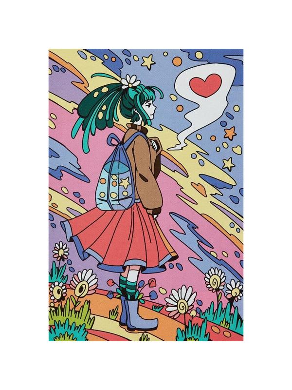 Картина по номерам для малышей АНИМЕ Мысли о любви набор Ркн-111