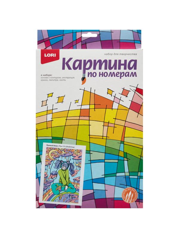 Картина по номерам для малышей АНИМЕ Лунный блюз набор Ркн-113